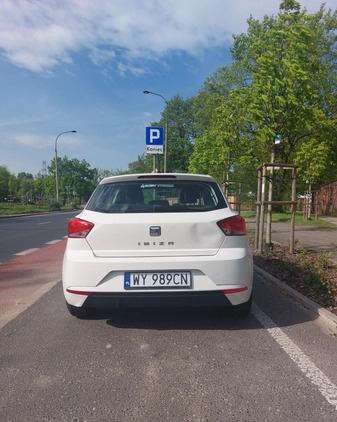 Seat Ibiza cena 33000 przebieg: 109000, rok produkcji 2018 z Warszawa małe 37